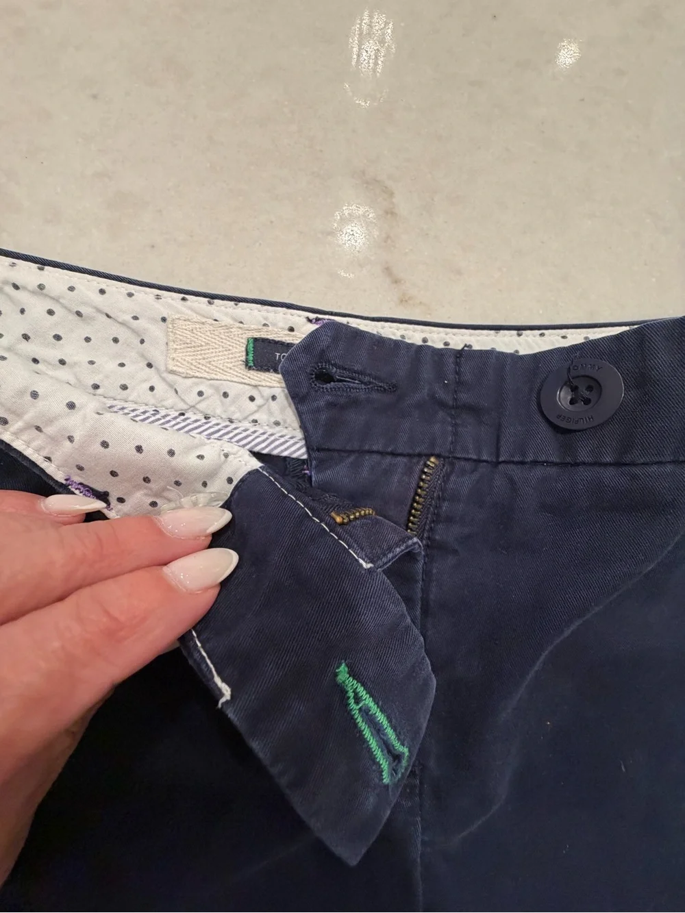 Tommy Hilfiger navy Chico shorts! 10